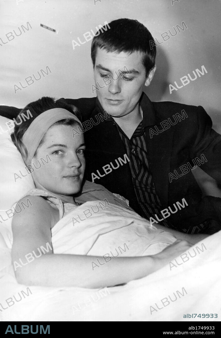 ALAIN DELON und ROMY SCHNEIDER.  15/03/1961