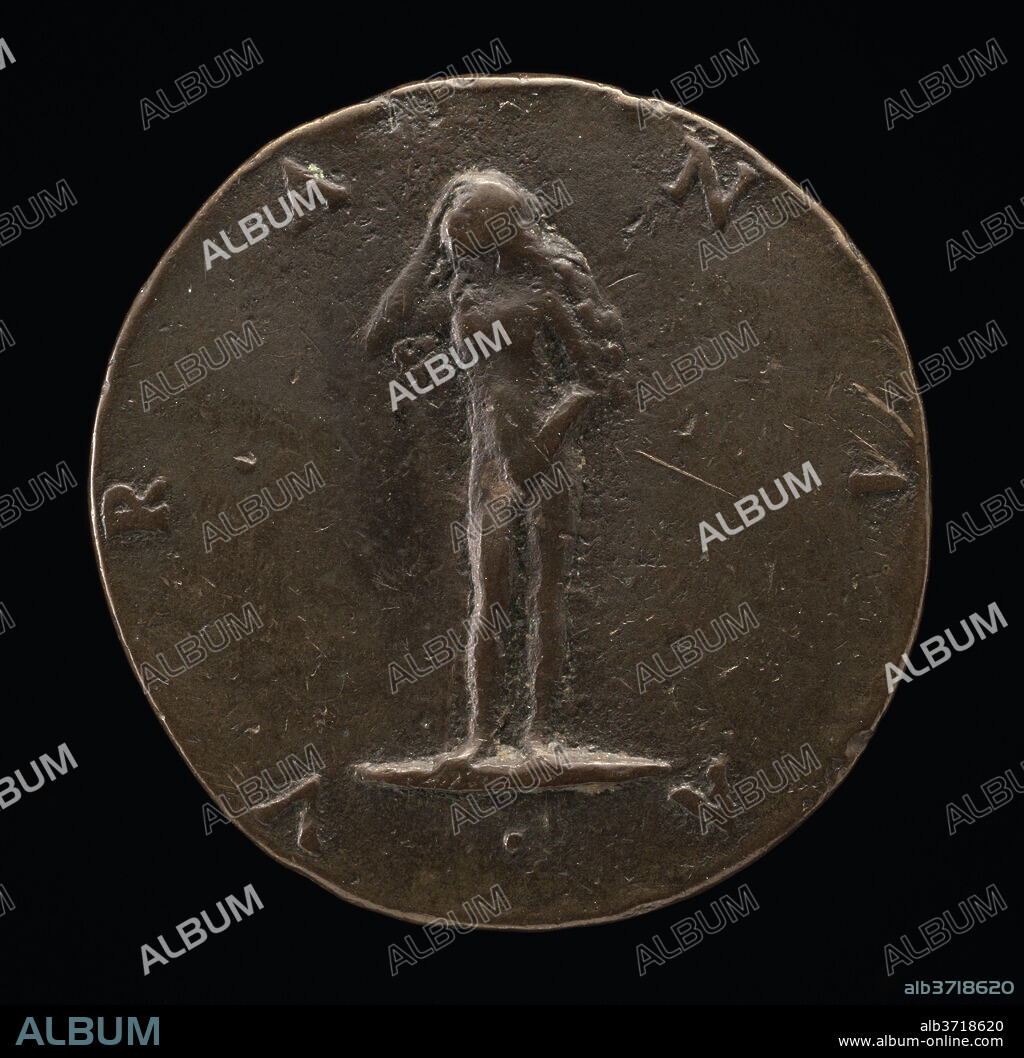 MAFFEO OLIVIERI. Urania [reverse]. Dated: c. 1519. Dimensions: overall (diameter): 3.21 cm (1 1/4 in.)  gross weight: 15.56 gr (0.034 lb.)  axis: 6:00. Medium: bronze.