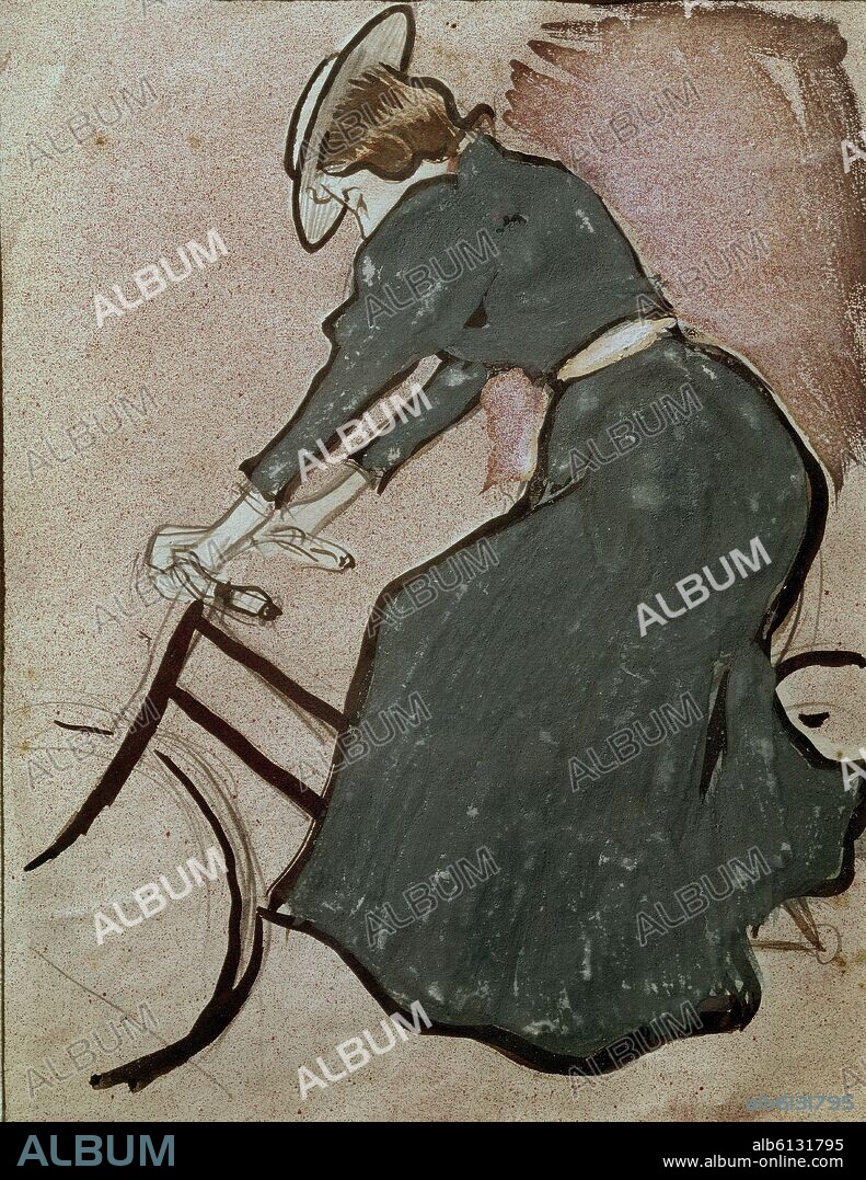 RAMON CASAS Y CARBO. NOTA CICLISTA - MODERNISMO CATALAN.