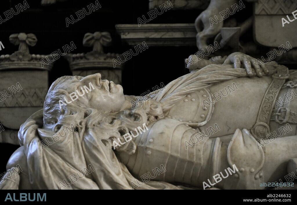 Willem Joseph baron van Ghent tot Drakenburgh (1626Ð1672). Dutch admiral. Ghent's tomb. Effigy. St. Martin's Cathedral. Utrecht. Netherlands.