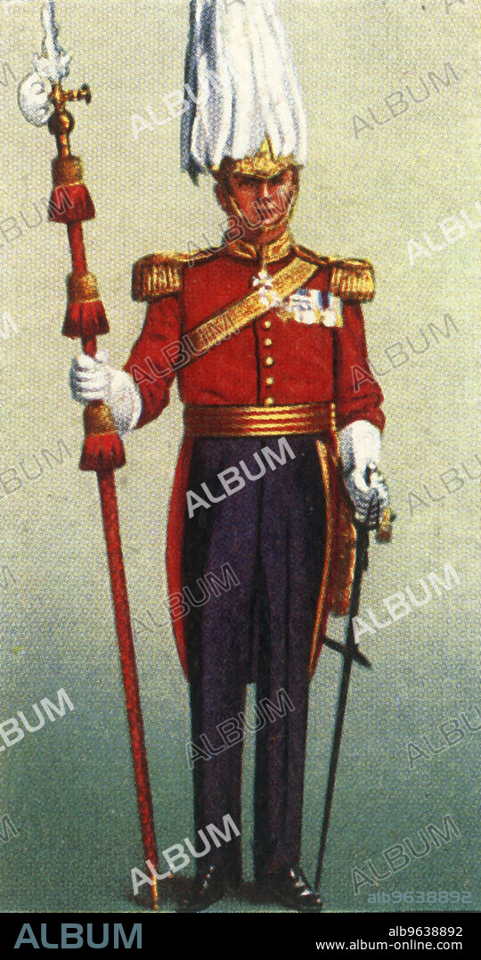 'Officer of H.M.'s Bodyguard of Hon. Corps of Gentlemen-At-Arms', 1937. His (or Her) Majesty's Body Guard of the Honourable Corps of Gentlemen at Arms is a bodyguard to the British Monarch. From "The Coronation of H.M. King George VI and H.M. Queen Elizabeth 1937". [John Player & Sons, London, 1937].