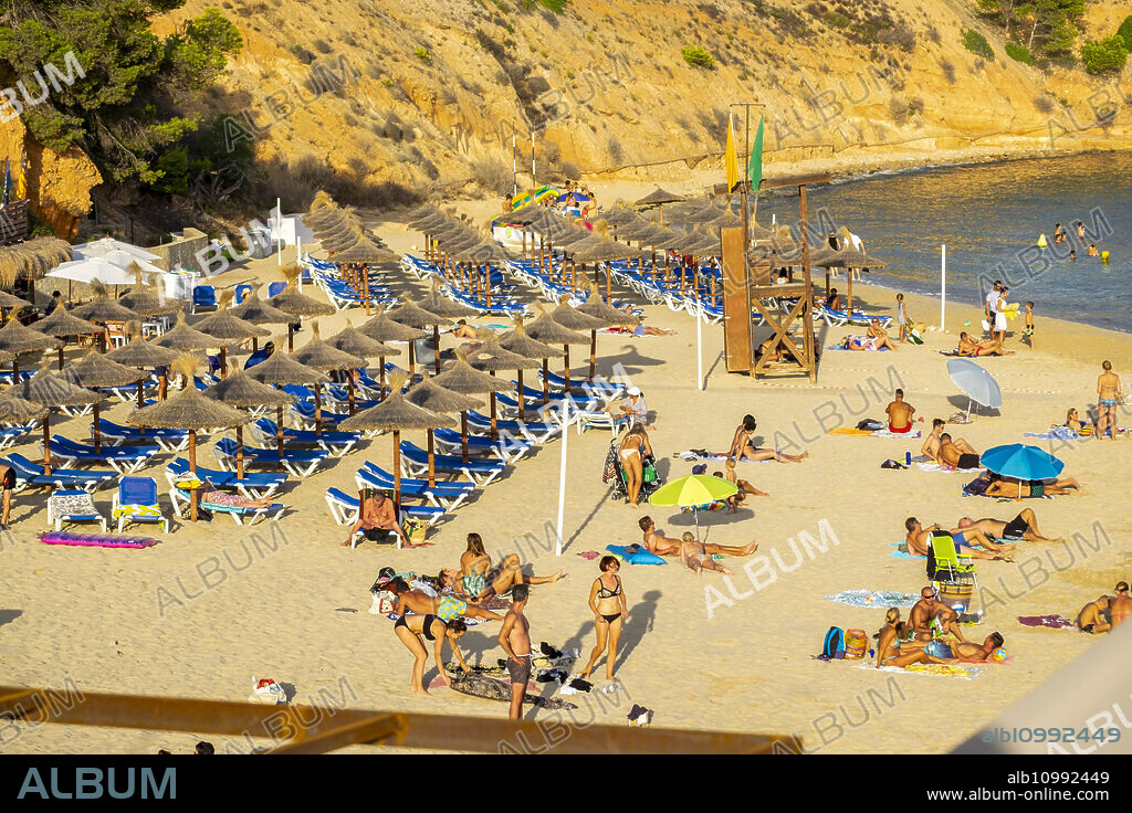 Portals Nous beach, Els Terrers de S'Hostalet, Calvia, Mallorca, Balearic Islands, Spain.