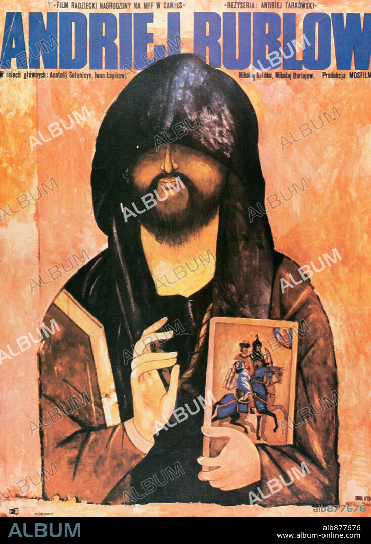 Poster of ANDREI RUBLEV, 1969, directed by ANDREI TARKOVSKY. Copyright MOSFILM.
