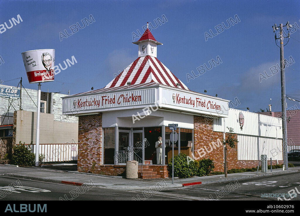 Kentucky Fried Chicken fast food restaurant, Daly City, California, USA, John Margolies Roadside America Photograph Archive, 1978.
