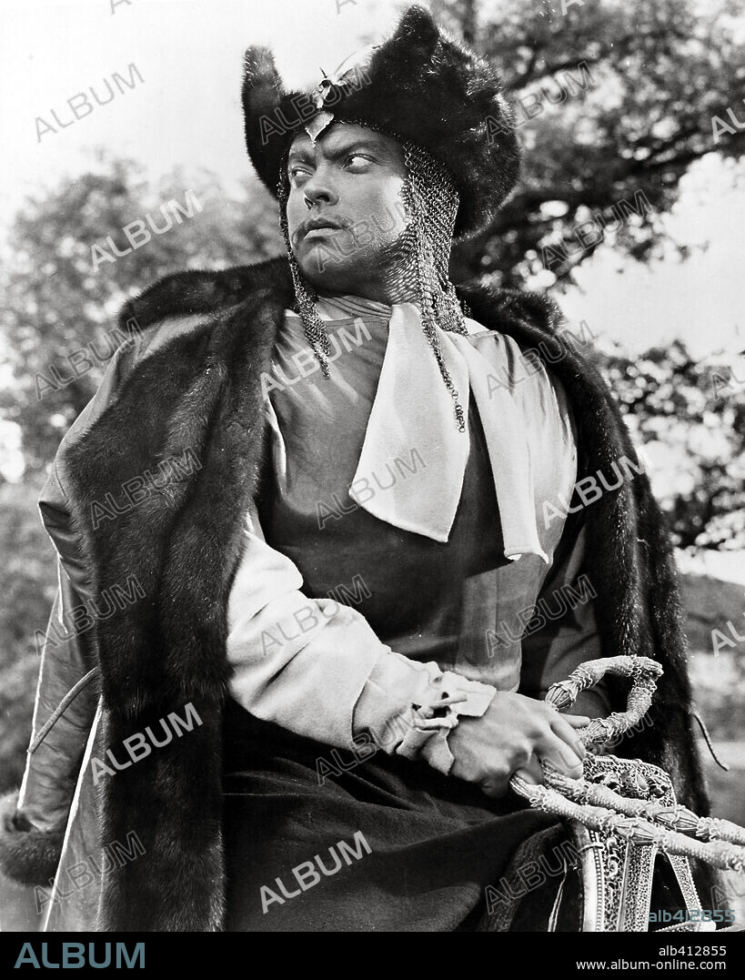 ORSON WELLES en LA ROSA NEGRA, 1950 (THE BLACK ROSE), dirigida por HENRY HATHAWAY. Copyright 20TH CENTURY FOX.