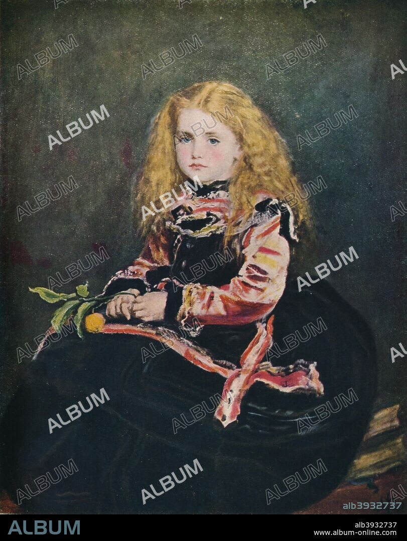 'Souvenir by Velazquez', 1868 (c1927). After Diego Velazquez (1599-1660). Portrait of the Infanta Margaret Theresa of Spain (1651-1673), daughter of Philip IV of Spain. The painting is held by the Royal Academy of Arts, London. From Beautiful Children, by Haldane Macfall. [T. C. & E. C. Jack, Ltd., London, c1927].