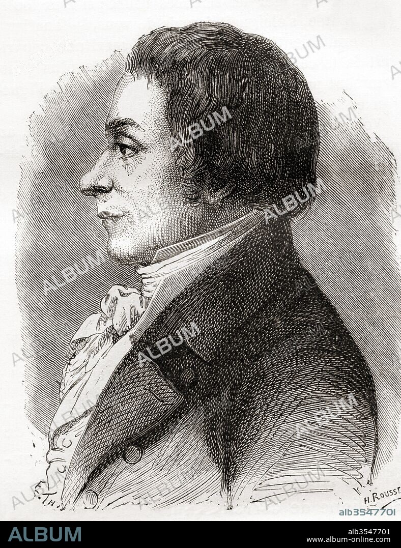 Joseph Lakanal, 1762 – 1845. French politician. From Les Merveilles de la Science, published c.1870.