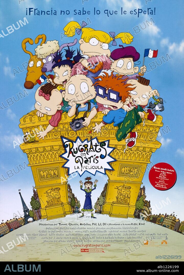 Poster of RUGLATS IN PARIS: THE MOVIE-RUGRATS II, 2000, directed by PAUL DEMEYER and STIG BERGQVIST. Copyright PARAMOUNT PICTURES.