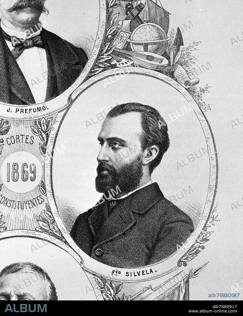 FRANCISCO SILVELA (1843/1905) - ABOGADO Y POLITICO ESPAÑOL.