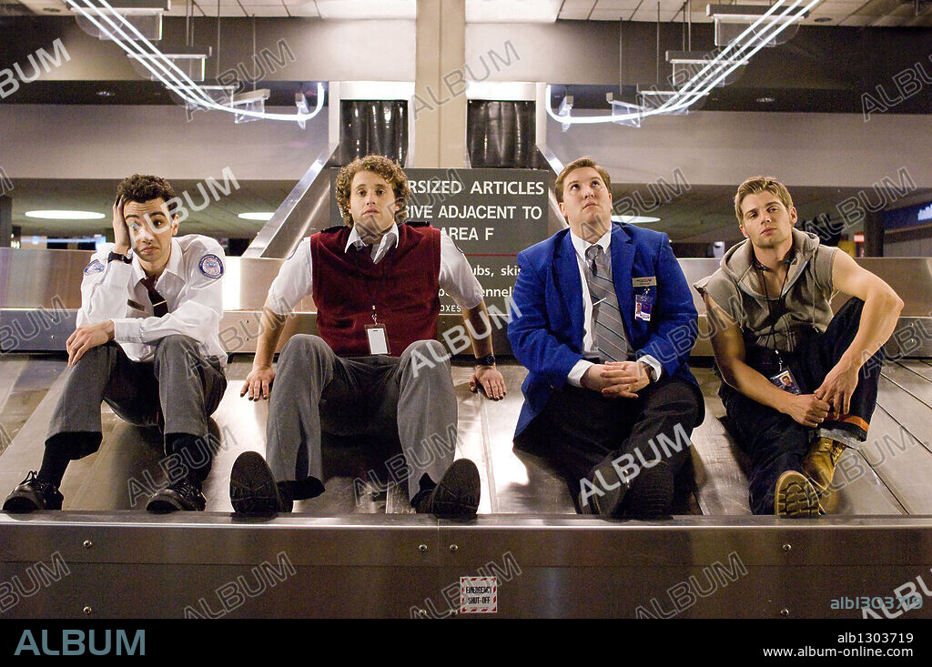 JAY BARUCHEL, MIKE VOGEL, NATE TORRENCE and T. J MILLER in SHE'S OUT OF MY LEAGUE, 2010, directed by JIM FIELD SMITH. Copyright DREAMWORKS SKG/MOSAIC MEDIA GROUP.