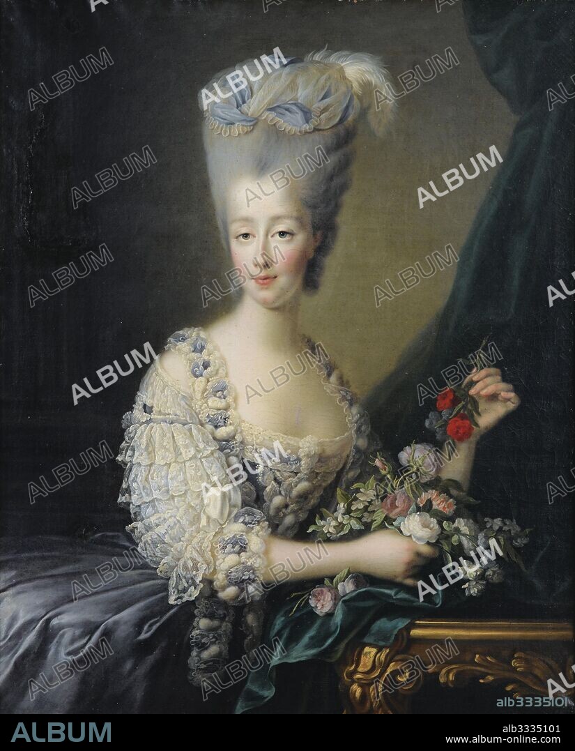 JEAN-BAPTISTE ANDRé GAUTIER DAGOTY. Princess Maria Theresa of Savoy (1756-1805), Countess of Artois.