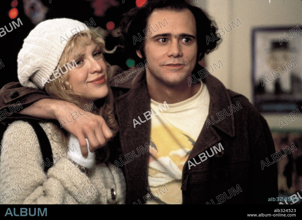 COURTNEY LOVE and JIM CARREY in MAN ON THE MOON, 1999, directed by MILOS FORMAN. Copyright MUTUAL FILM COMPANY / DUHAMEL, FRANÇOIS.
