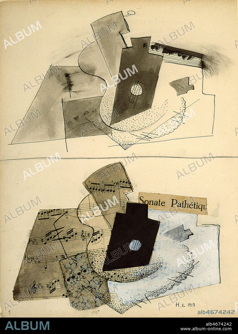 'Collage' d'Henri LAURENS (1885-1954) en 1917. Collection privee, Paris. Credit: Collection Bouquignaud/KHARBINE-TAPABOR. ADAGP.