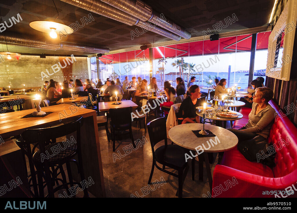 bar restaurante Cocco, Paseo del Molinar, Palma, mallorca, islas baleares, españa, europa.
