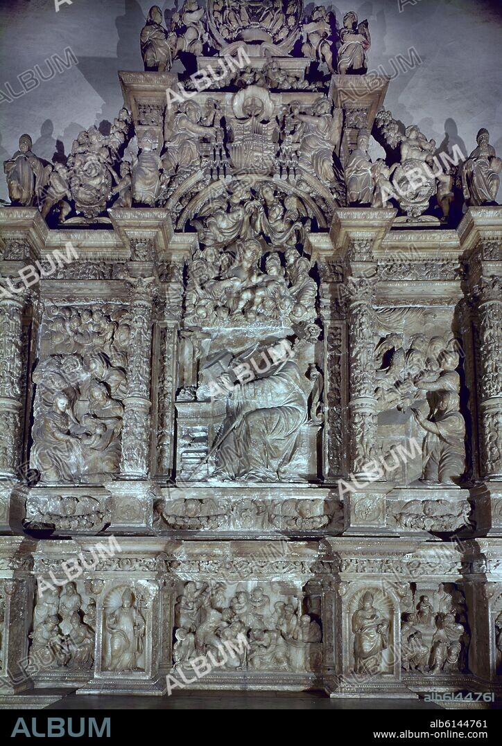 MORETO HEREDIA PEDRO. CAPILLA DE SAN BERNARDO-RETABLO APARICION DE LA VIRGEN A SAN BERNARDO-S XVI.