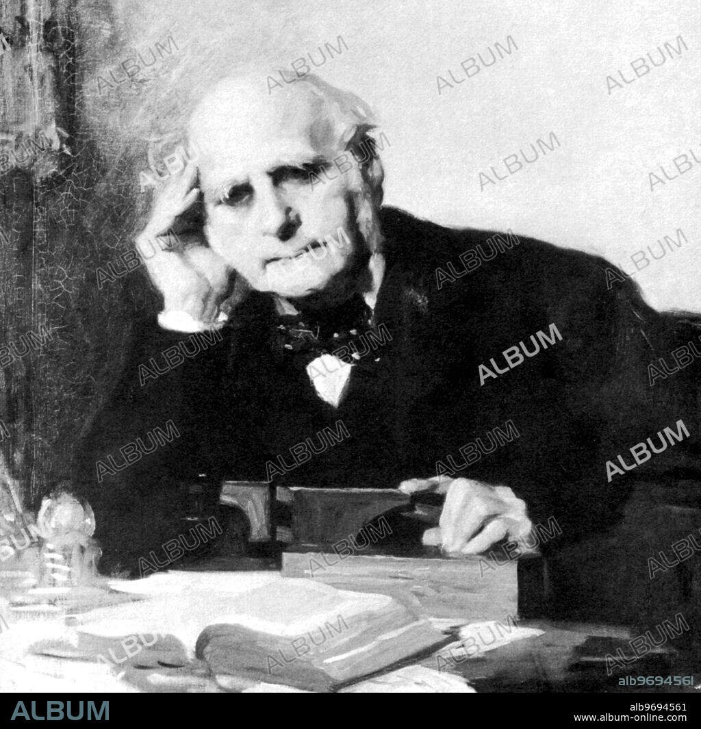 Charles Darwin, Sir Fancis Galton, Scientist and cousin of Darwin, painted by C.W. Furse. His nost notable achievements were in the field of eugenics.