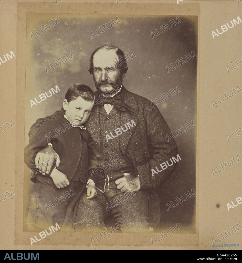 An Unidentified Man and Boy, Unknown, or possibly Dr. John Adamson (Scottish, 1810 - 1870), Scotland, about 1867, Albumen silver print, 19.3 × 15.3 cm (7 5/8 × 6 in.).