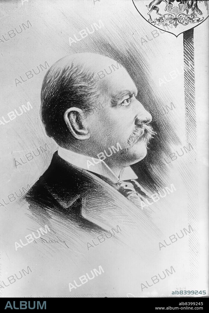 Ramon Barros Luco, President of Chile, 1914.