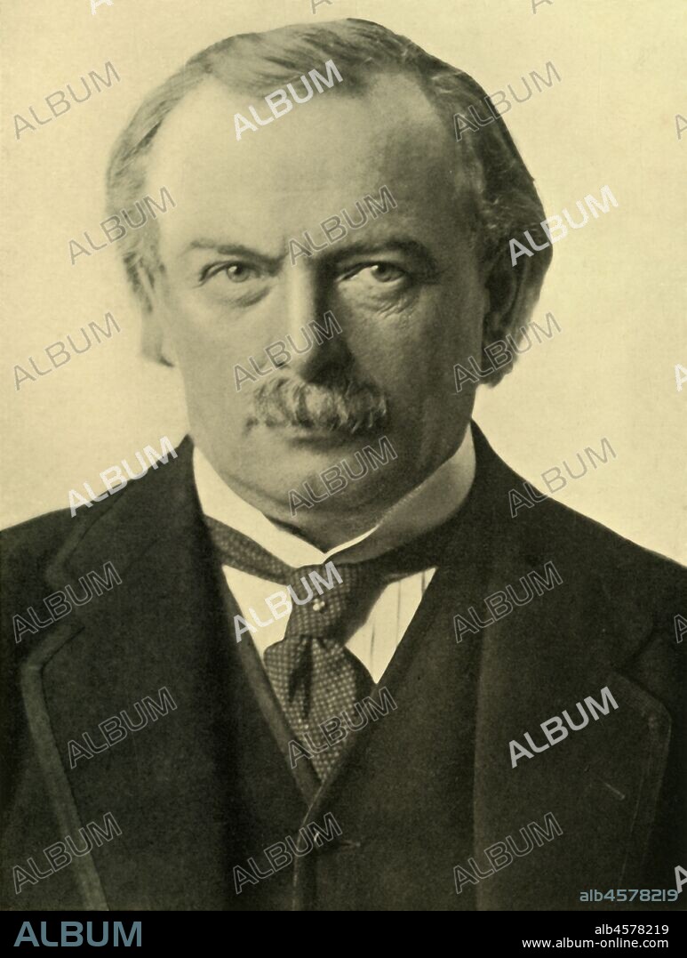 CARL VANDYK. 'The Right Hon. David Lloyd George, Prime Minister and First Lord of the Treasury', c1918, (c1920). Portrait of David Lloyd-George (1863-1945) British prime minister between 1916 and 1922. On 11 November 1918, he announced: 'The armistice was signed at five o'clock this morning, and hostilities are to cease on all fronts at 11 a.m. to-day'. The armistice signalled the end of the First World War. From "The Great World War: A History", Volume IX, edited by Frank A Mumby. [The Gresham Publishing Company Ltd, London, c1920].