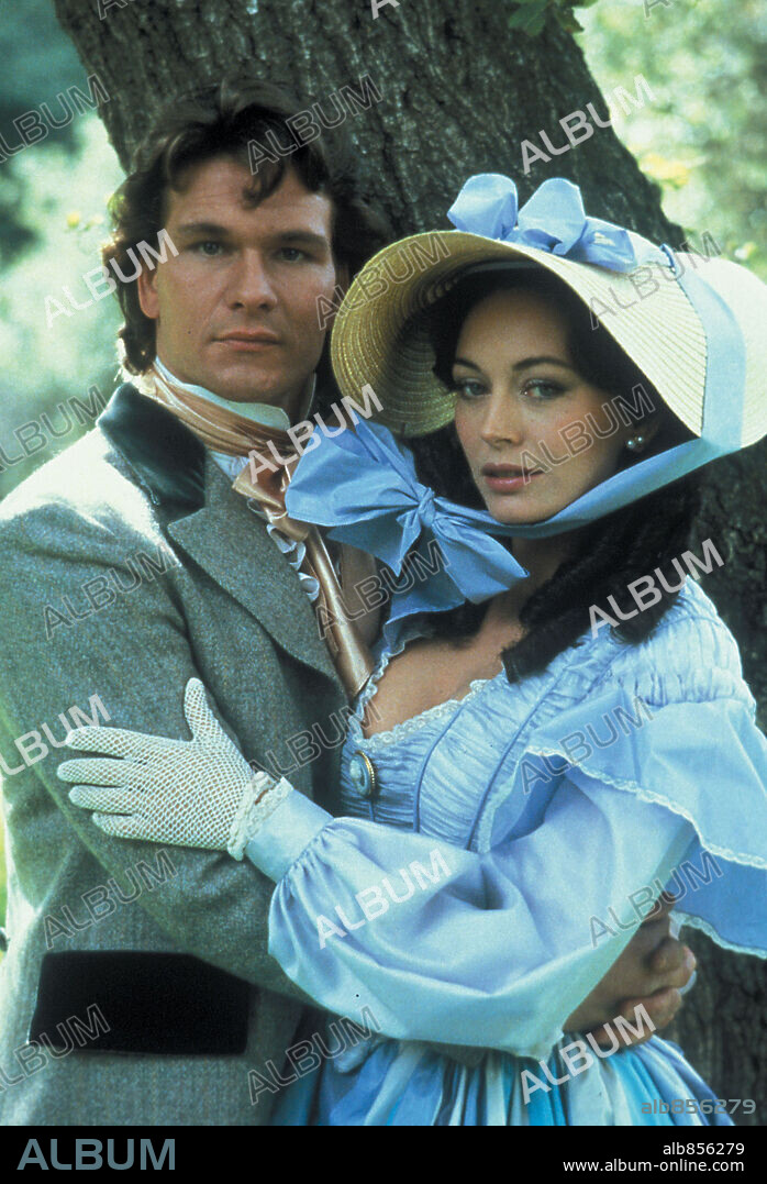 LESLEY-ANNE DOWN y PATRICK SWAYZE en NORTE Y SUR, 1985 (NORTH AND SOUTH), dirigida por RICHARD T. HEFFRON. Copyright WARNER BROS. TELEVISION.