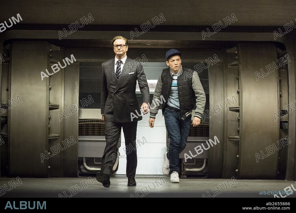 COLIN FIRTH und TARON EGERTON in KINGSMAN: THE SECRET SERVICE, 2014, unter der Regie von MATTHEW VAUGHN. Copyright TWENTIETH CENTURY FOX.