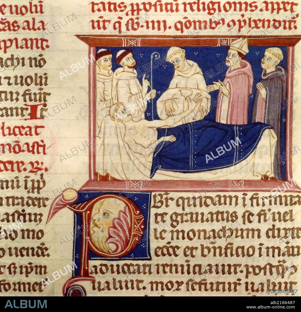 Illustration from the Decretum Gratiani by Gratian, Ms.239. 12th.