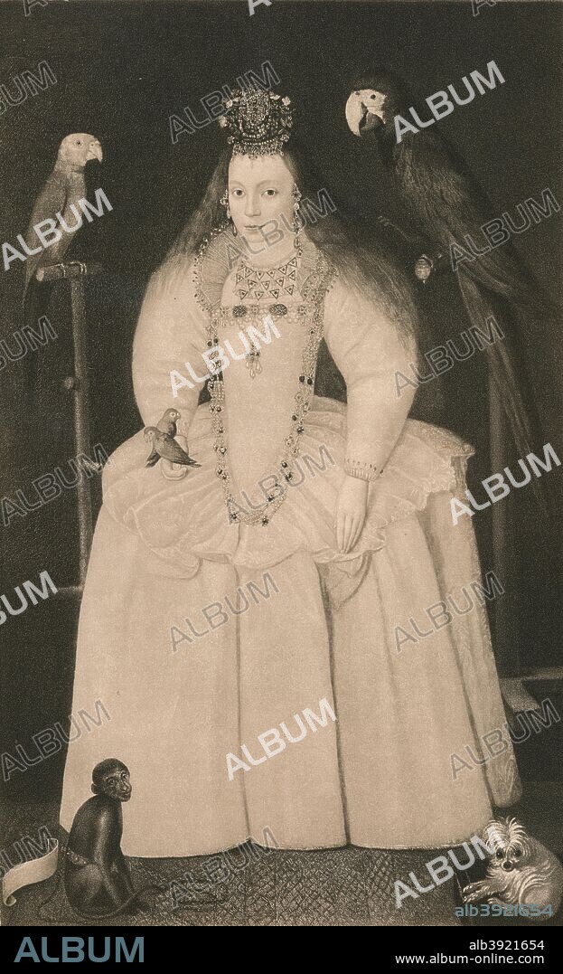 Arabella Stewart c16th century 1904 Artist Marcus Gheeraerts the Younger. Album alb3921654