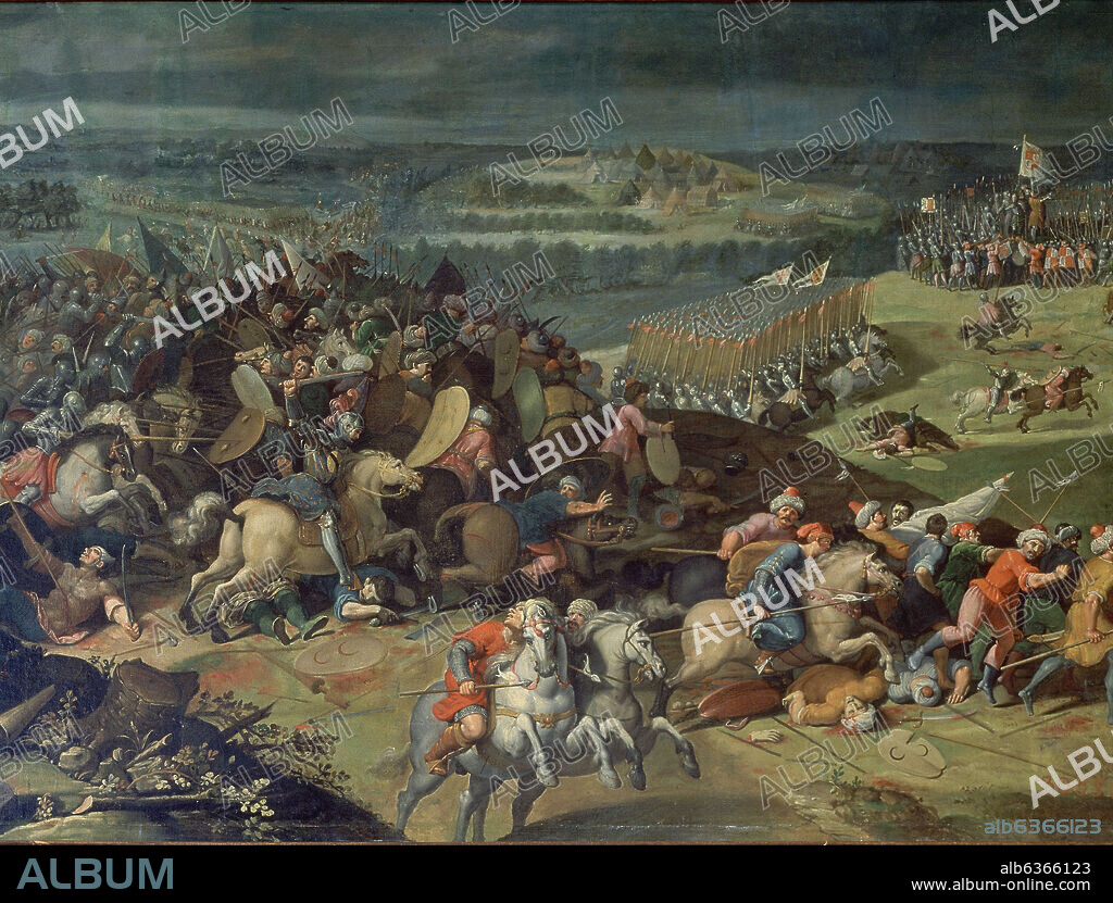 VICENTE CARDUCHO O VICENZO CARDUCCI (1576-1638). DETALLE - TOMA DE ANTEQUERA EL 16 DE SEPTIEMBRE DE 1410 POR EL INFANTE DON FERNANDO - SIGLO XVII - Conj nº 133628.