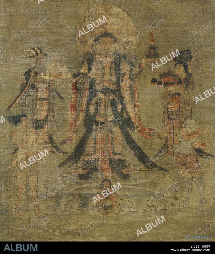 TIBETAN CULTURE. Vaisravana Bishamonten, the Guardian of the North.