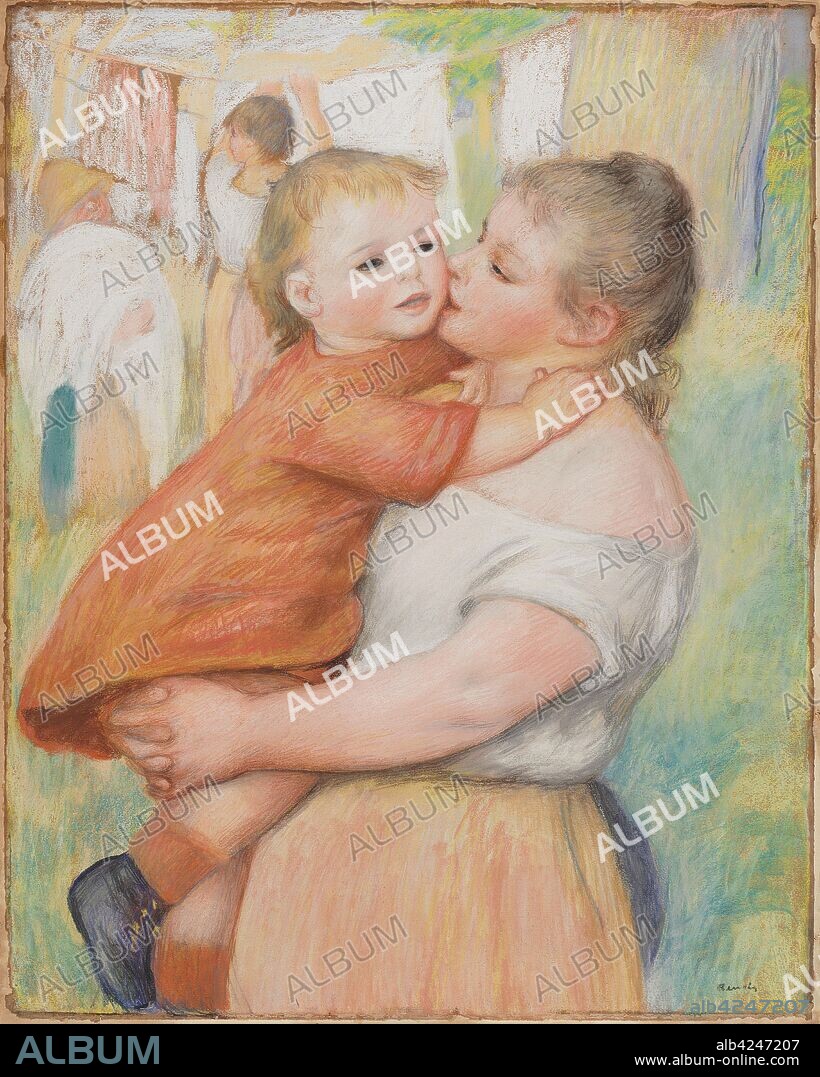 Mother and Child, 1886. Pierre-Auguste Renoir (French, 1841-1919). Pastel; sheet: 79.1 x 63.5 cm (31 1/8 x 25 in.); framed: 99 x 82.5 x 4.2 cm (39 x 32 1/2 x 1 5/8 in.).
