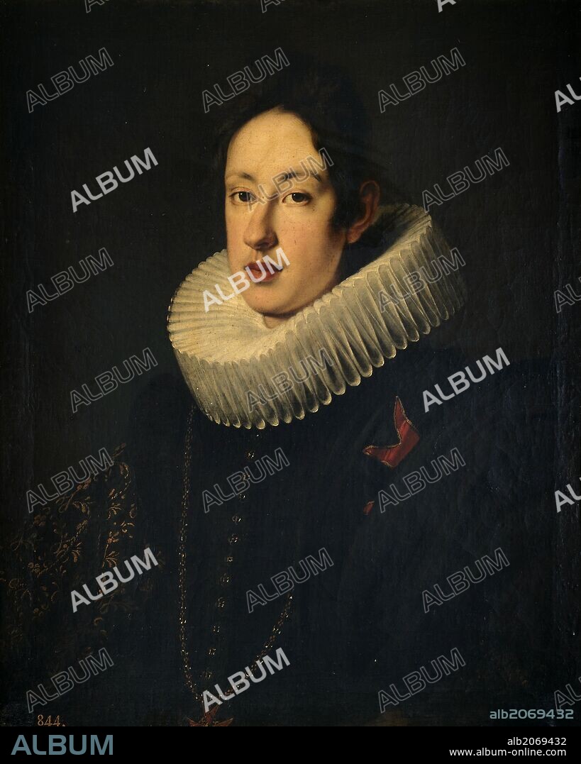 Justus Sustermans / 'Fernando II, gran duque de Toscana', Hacia 1627, Escuela Flamenca, Óleo sobre Lienzo, 77 cm x 63 cm, P00010.
