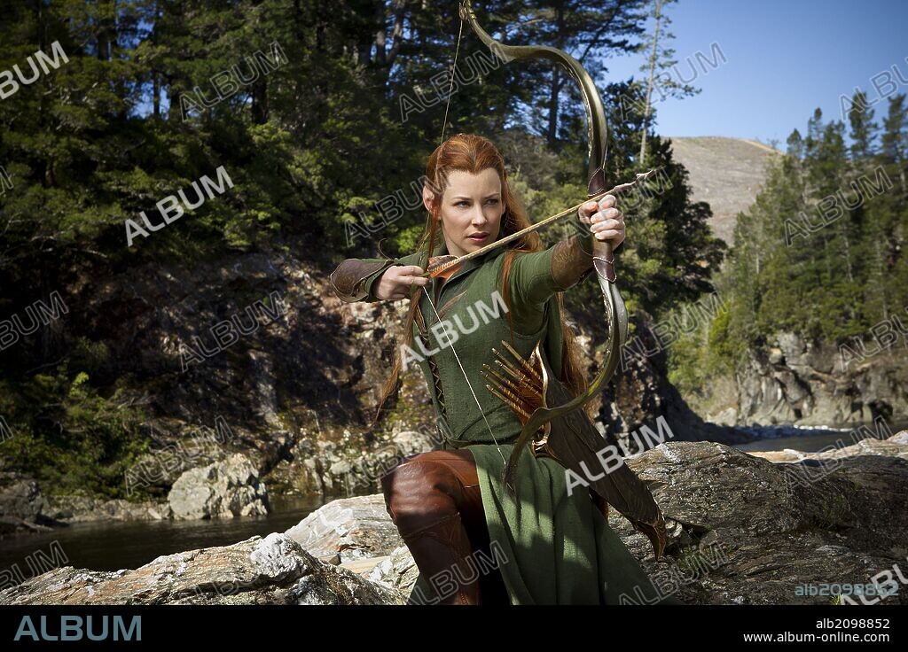 EVANGELINE LILLY dans HOBBIT, THE: THE DESOLATION OF SMAUG, 2013, réalisé par PETER JACKSON. Copyright METRO GOLDWYN MAYER.
