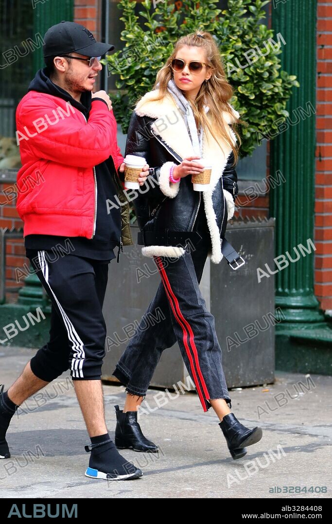 November 14, 2016 - New York, New York, United States - Victoria's Secret model Stella Maxwell walks with a friend in Soho on November 14 2016 in New York City. 14/11/2016