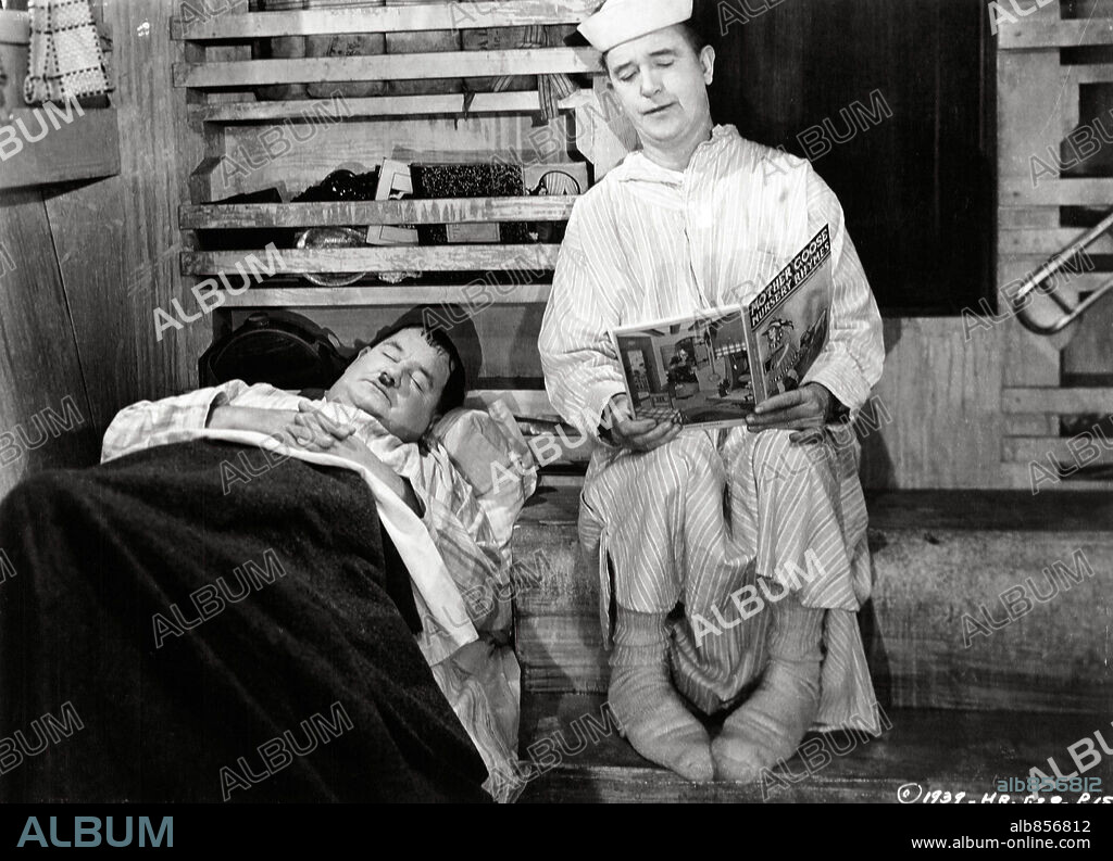OLIVER HARDY und STAN LAUREL in LAUREL & HARDY - AUF HOHER SEE, 1940 (SAPS AT SEA), unter der Regie von GORDON DOUGLAS. Copyright AU/HAL ROACH.