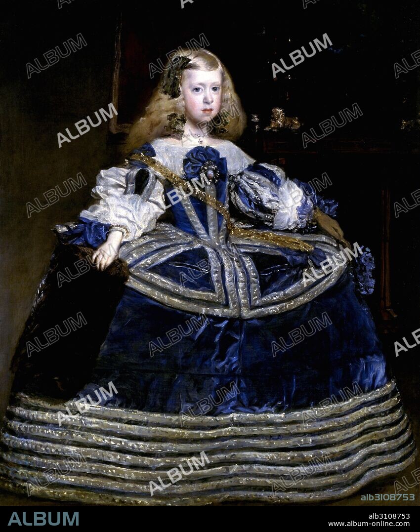 DIEGO VELÁZQUEZ. Retrato de la Infanta Margarita a la edad de ocho años/ 1659.