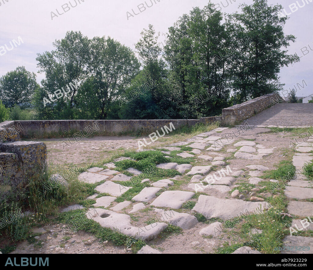 PUENTE ROMANO DE TALAMANCA DEL JARAMA - CALZADA DEL PUENTE ROMANO.
