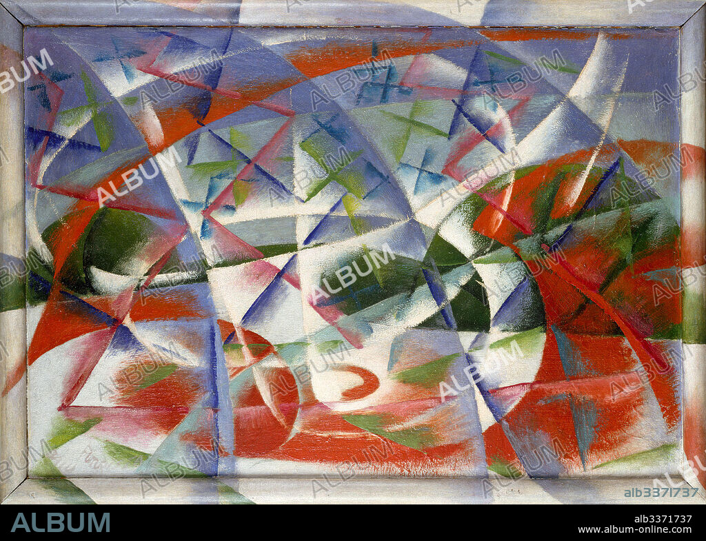GIACOMO BALLA. Abstract Speed + Sound (Velocità astratta + rumore).