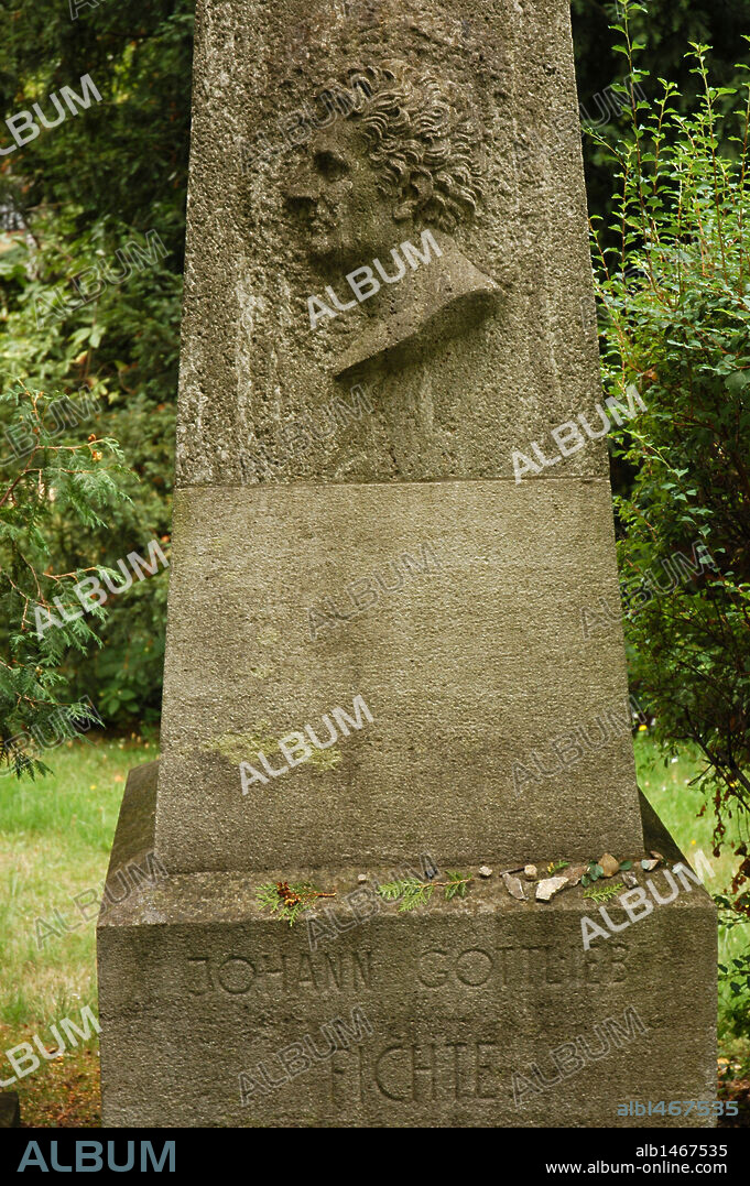 Johann Gottlieb Fichte (1762-1814). German Philosopher. Tomb in the Dorotheenstadt Friedhof cemetery. Berlin. Germany.