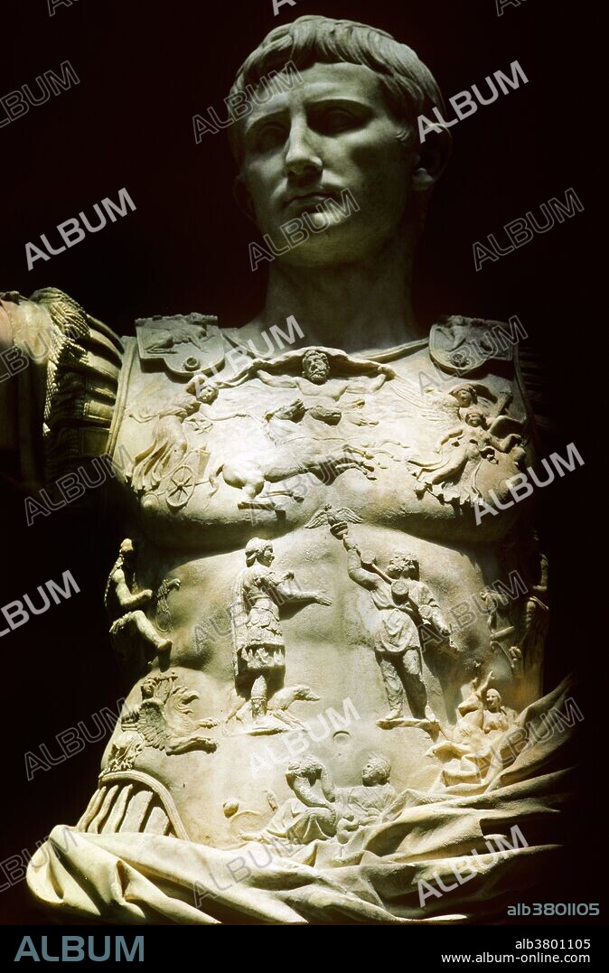 The Prima Porta Augustus, a famous marble statue of Augustus, thought to be from the 1st Century, and rediscovered in 1863, is housed in the Museo Chiaramonti, in the Vatican.