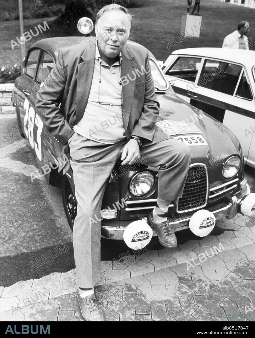 GÖTEBORG 1986-06-06.. Erik Karlsson - även kallad Karlsson på taket, rallyförare som körde Saab. *** Local Caption *** GP Foto: Lars Alexi / Kamerareportage / TT / Kod: 2524.