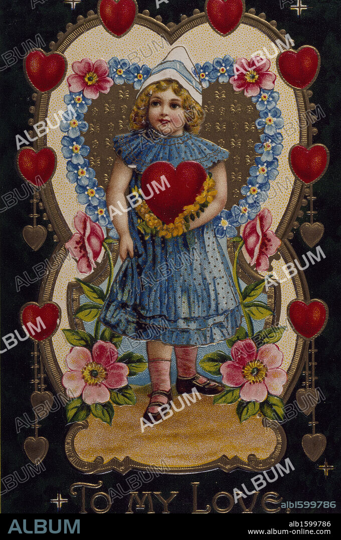 To My Love, Nostalgia Cards, Illustration, 1907.
