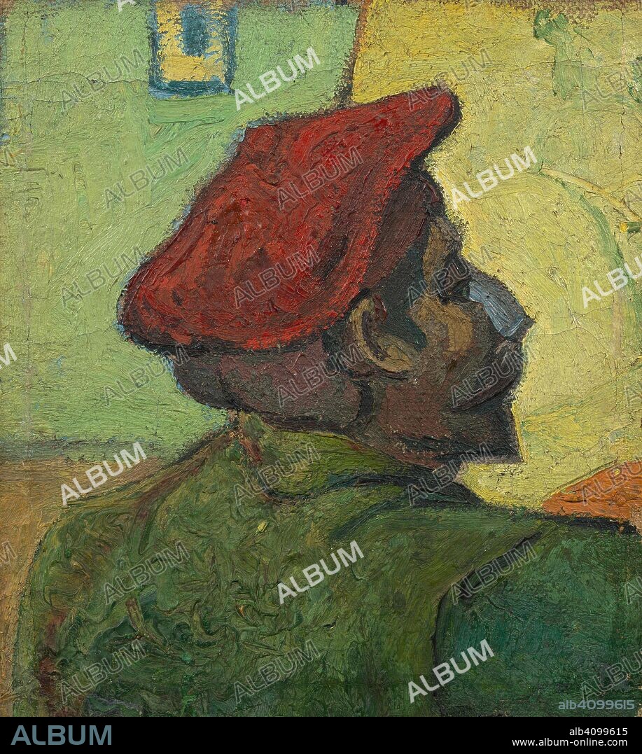 VINCENT VAN GOGH. Portrait of Gauguin. Date: December 1888, Arles. Dimensions: 38.2 cm x 33.8 cm, 55.2 cm x 51 cm.