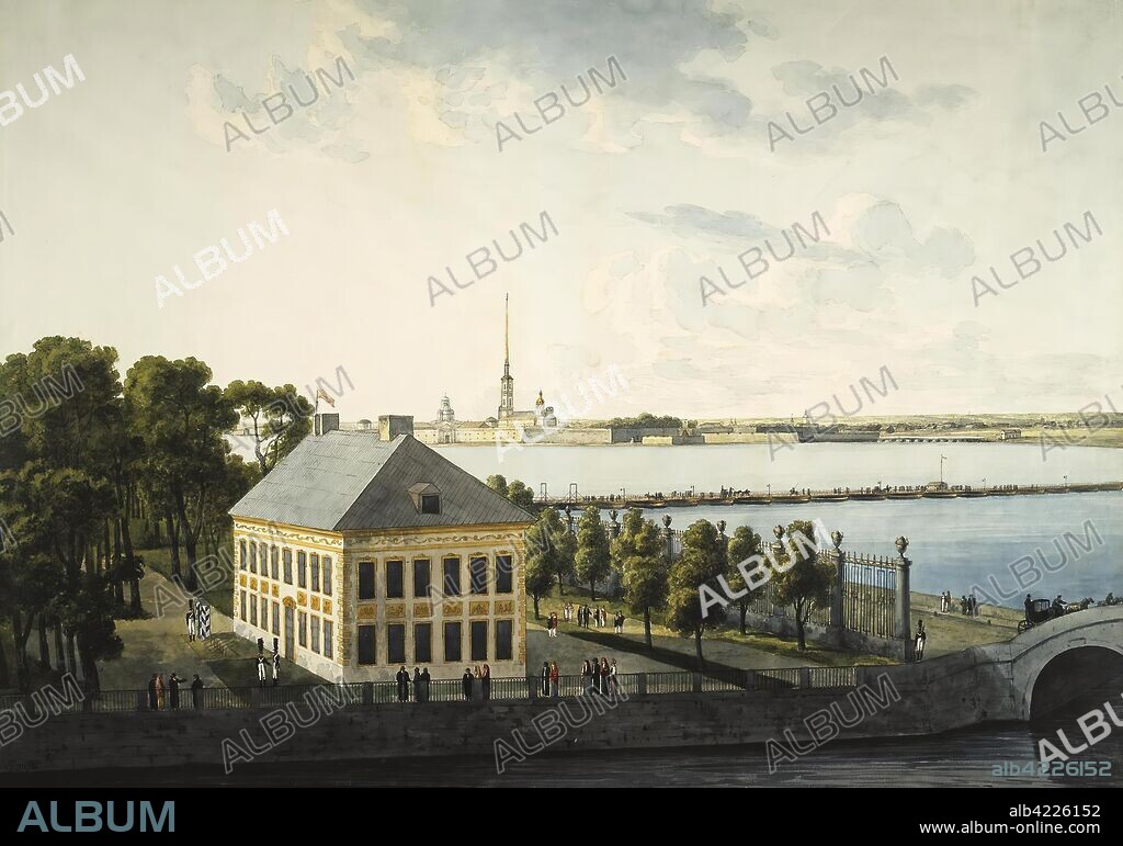 ANDREY MARTYNOV. '"The Summer Palace of Peter the Great"'. Series "Views of St Petersburg". Russia, 1809. Dimensions: 61,5x87 cm.