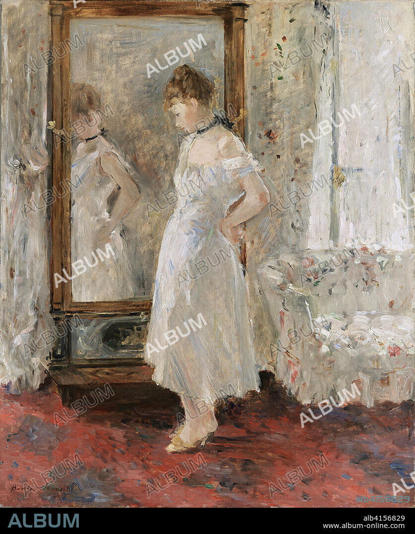 Berthe Morisot (Bourges, 1841 - Paris, 1895). The Psyche mirror (1876). Oil on canvas. 65 x 54 cm.