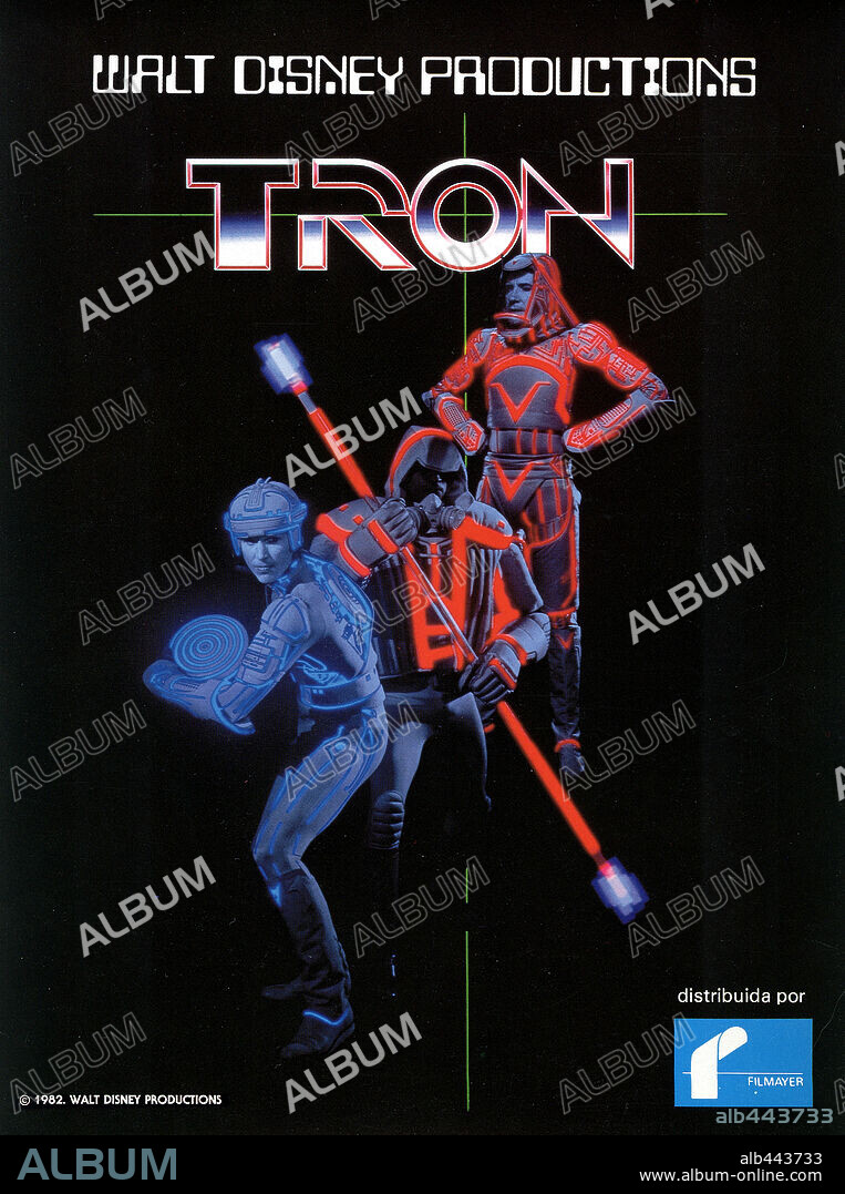Poster de TRON, 1982, dirigida por STEVEN LISBERGER. Copyright DISNEY.