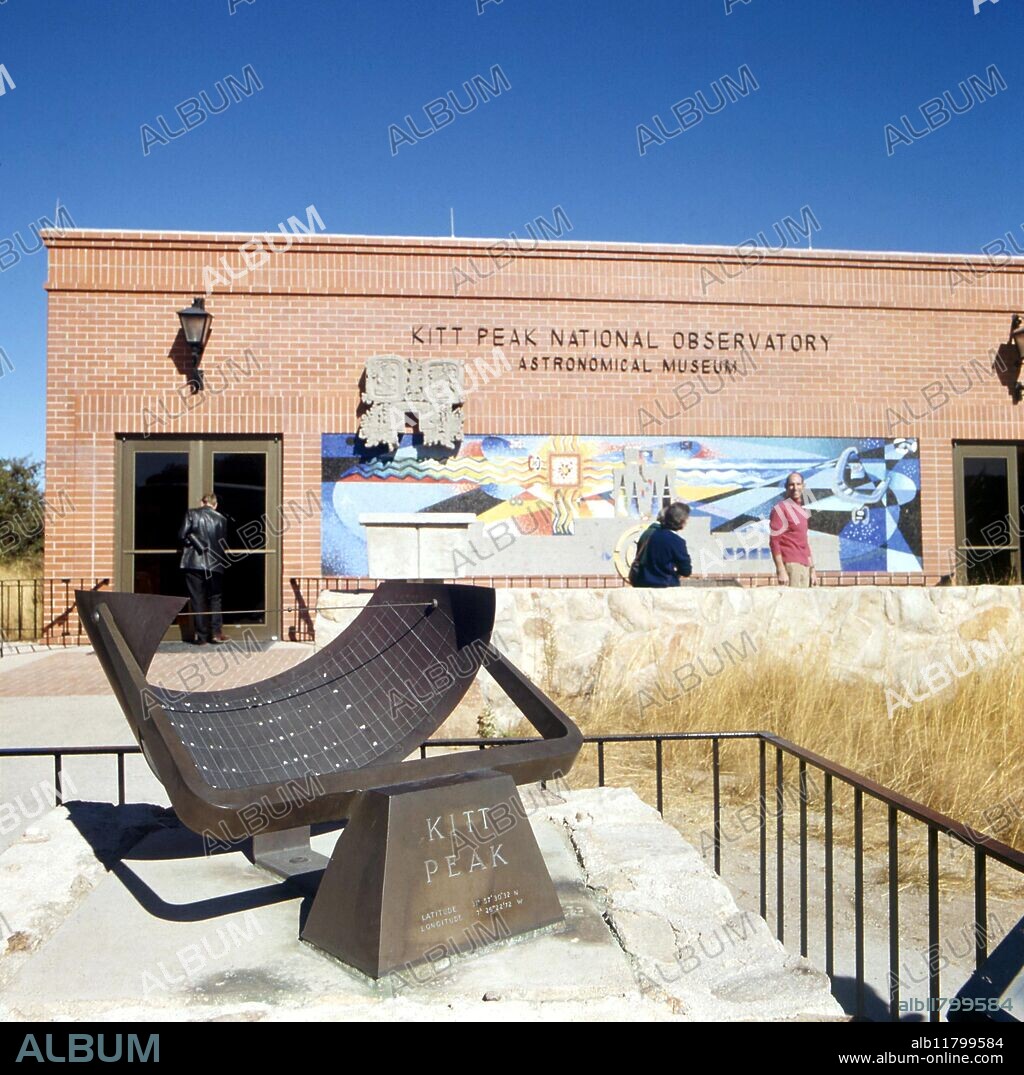 Kitt Peak National Observatory. Arizona. Sculpture showing latitude and longitude.