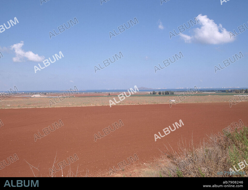 TIERRA LABRADA - VISTA DE LA MANGA AL FONDO.