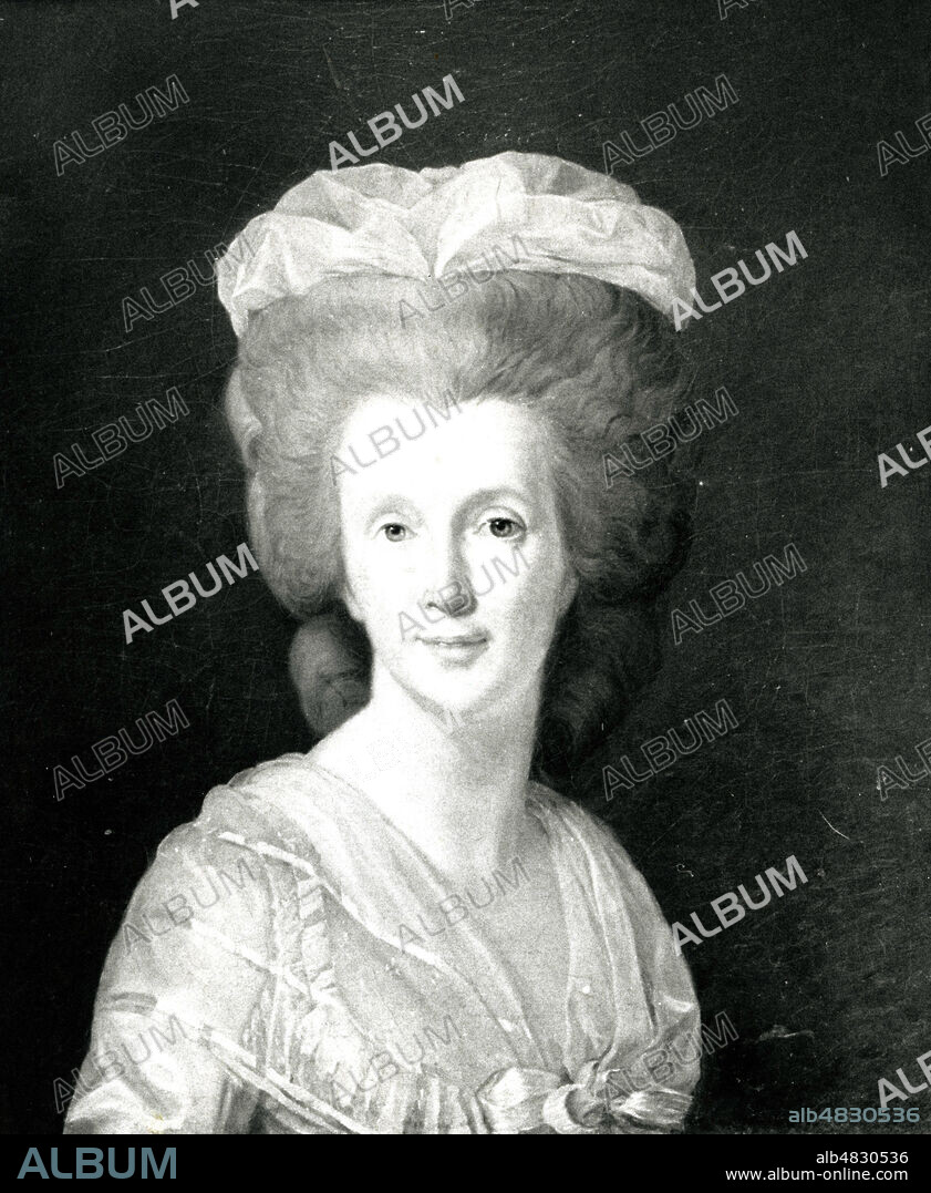 Portrait de Suzanne Curchod qui deviendra Madame NECKER (1737-1794), mere de Germaine de Stael. Credit : Collection KHARBINE-TAPABOR.