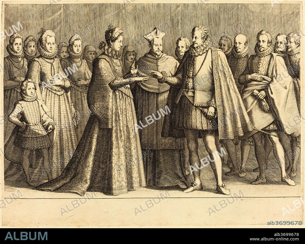 JACQUES CALLOT. The Marriage of Ferdinando and Christine of Lorraine. Dated: c. 1614. Medium: engraving on laid paper [restrike].