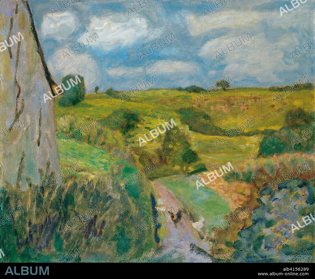 Pierre Bonnard (Fontenay-aux-Roses, 1867-Le Cannet, 1947). The dipping Path (ca. 1922). Oil over pencil on canvas. 46.3 x 55.3 cm.